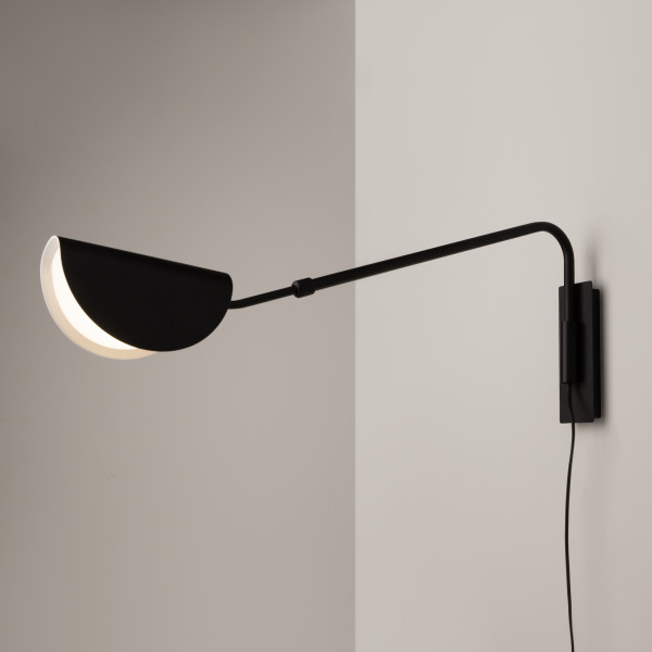 Wandlamp Mollis zwart opstelling van Maytoni - OANN