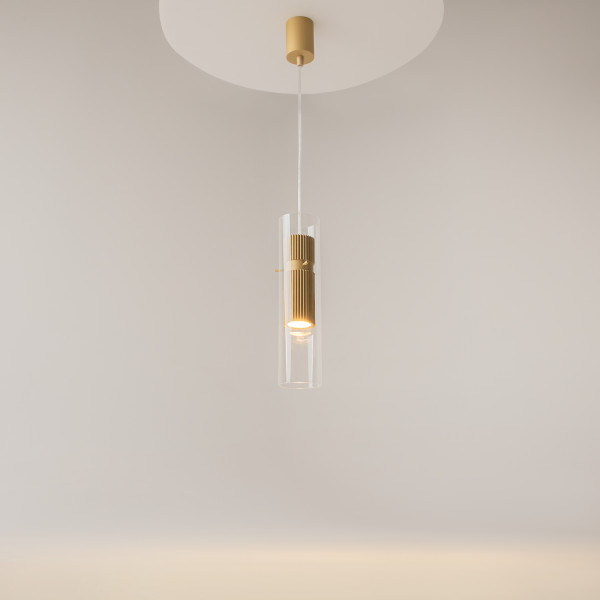 Hanglamp Dynamics goud detail van Maytoni - OANN