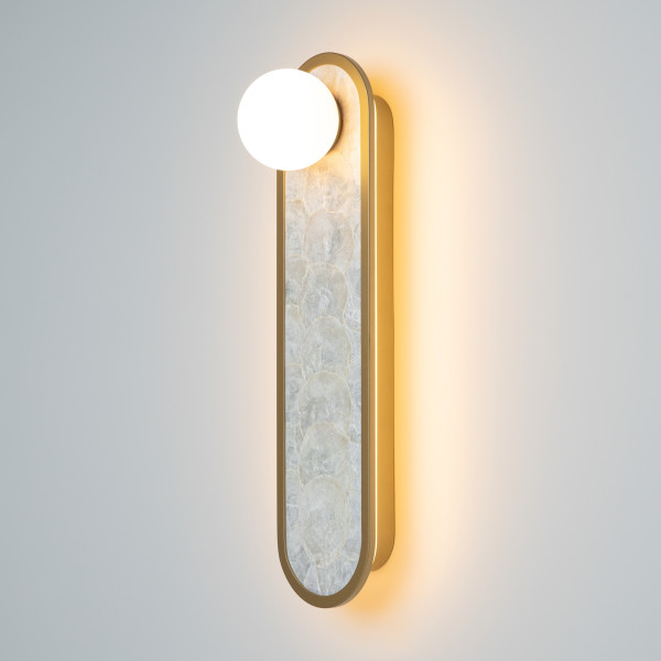 Wandlamp Perlamour messing detail van Maytoni - OANN