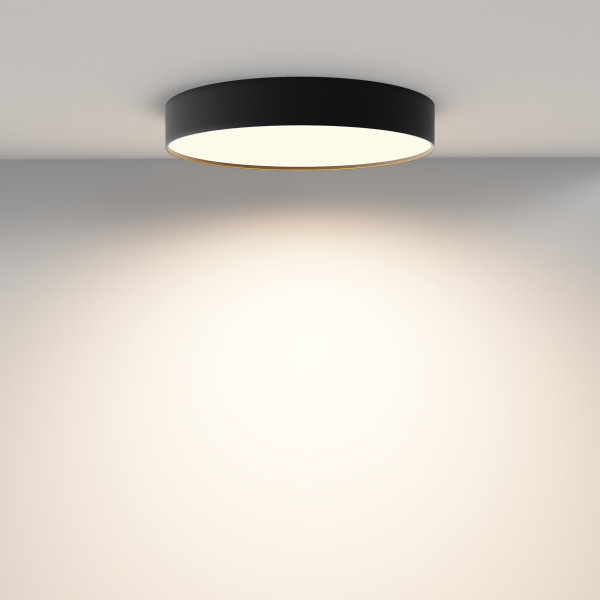 Plafondlamp Zon zwart detail van Maytoni - OANN