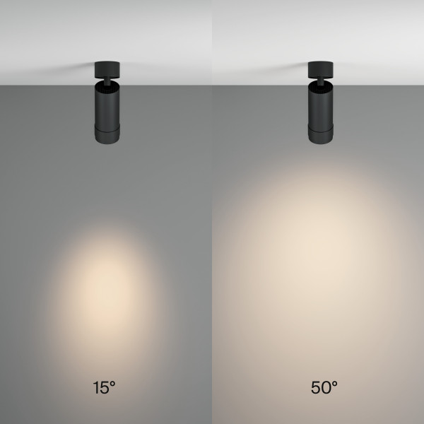 Plafondlamp Focus Zoom zwart detail van Maytoni - OANN