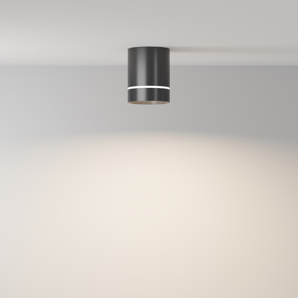 Plafondlamp Orlo zwart detail van Maytoni - OANN
