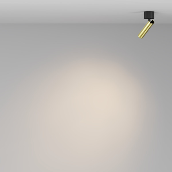 Plafondlamp Focus T zwart detail van Maytoni - OANN
