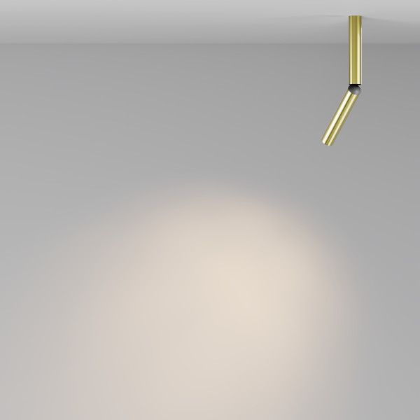 Plafondlamp Focus T messing detail van Maytoni - OANN