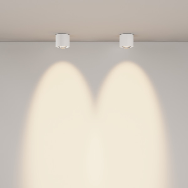 Plafondlamp Lens wit detail van Maytoni - OANN