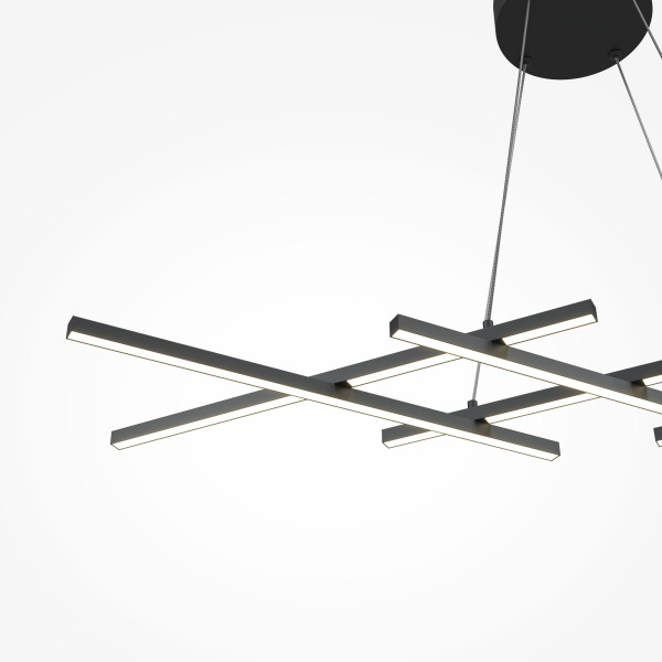 Hanglamp Halo zwart detail van Maytoni - OANN