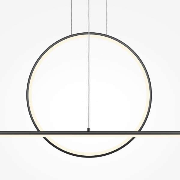 Hanglamp Halo zwart detail van Maytoni - OANN