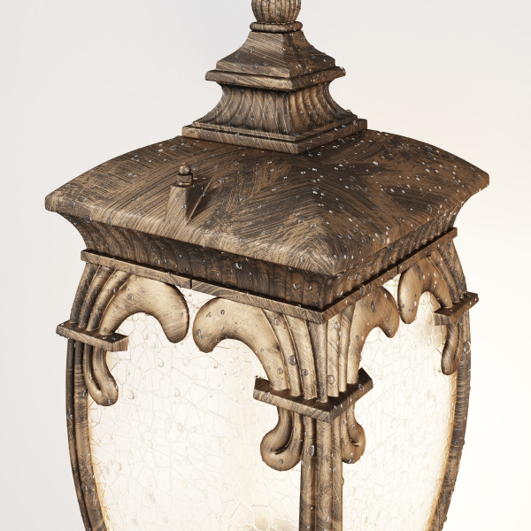 Staande buitenlamp Fleur zwart detail van Maytoni - OANN