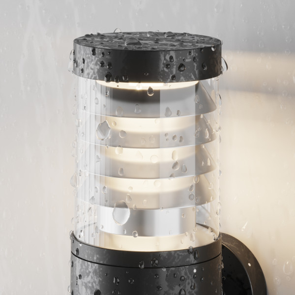 Wandlamp buiten Spir grafiet detail van Maytoni - OANN