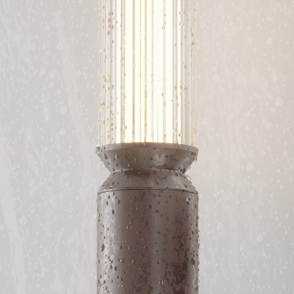Staande buitenlamp Lit bruin detail van Maytoni - OANN