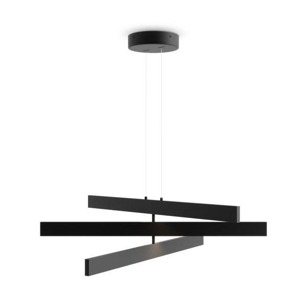 Hanglamp Origami zwart sfeerbeeld van Maytoni - OANN