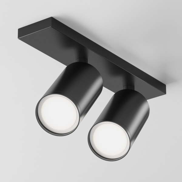 Plafondlamp Focus S zwart van Maytoni - OANN