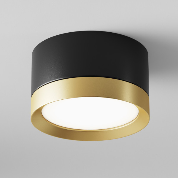 Plafondlamp Hoop zwart van Maytoni - OANN