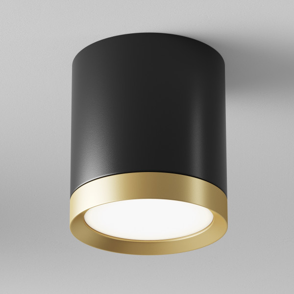 Plafondlamp Hoop zwart van Maytoni - OANN
