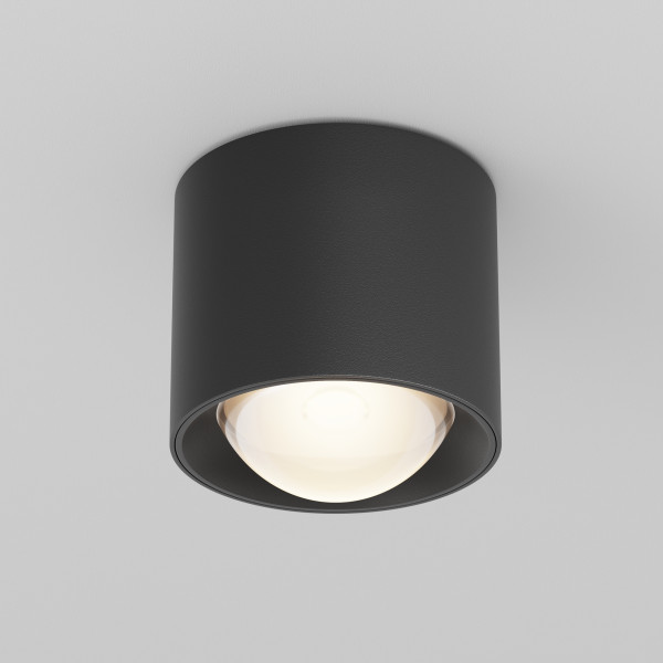 Plafondlamp Lens zwart van Maytoni - OANN