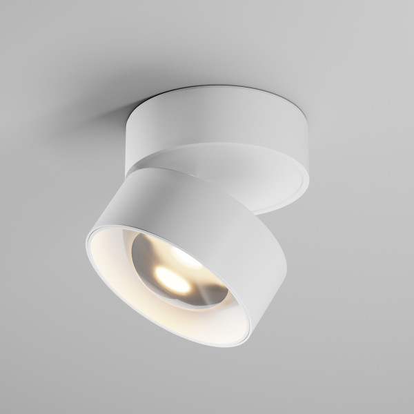 Plafondlamp Lens wit van Maytoni - OANN