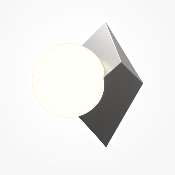 Wandlamp Cubeo platinum van Maytoni - OANN