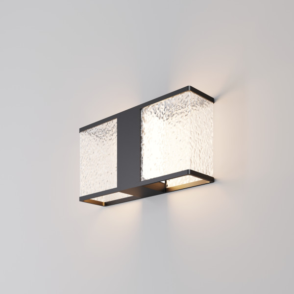 Wandlamp buiten Floeva zwart van Maytoni - OANN