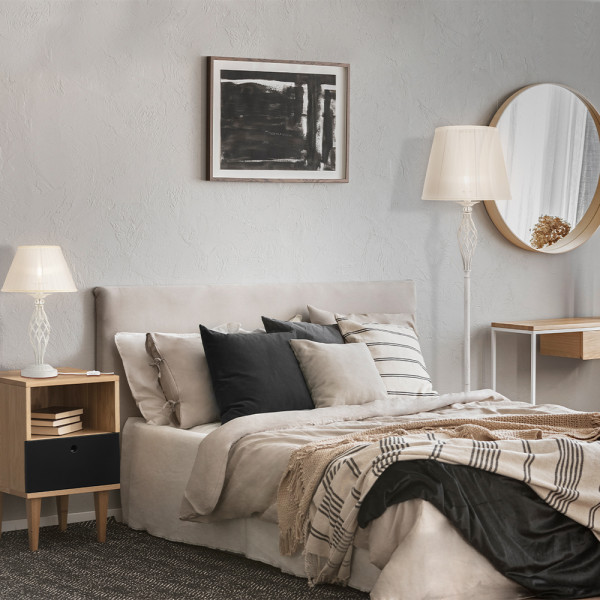 Vloerlamp Grace wit opstelling van Maytoni - OANN