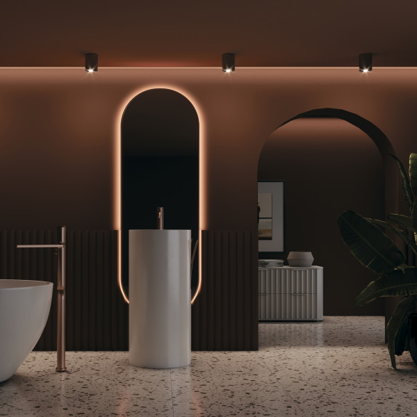 Plafondlamp Slim zwart sfeerbeeld van Maytoni - OANN