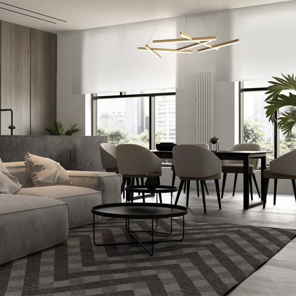 Hanglamp Line goud detail van Maytoni - OANN