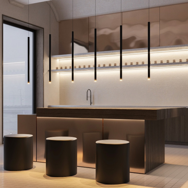 Hanglamp Pro Extra goud detail van Maytoni - OANN