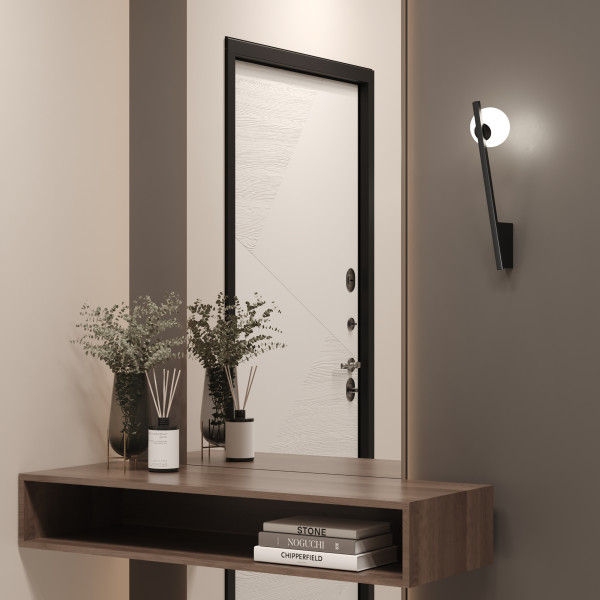Wandlamp Kazimir zwart sfeerbeeld van Maytoni - OANN