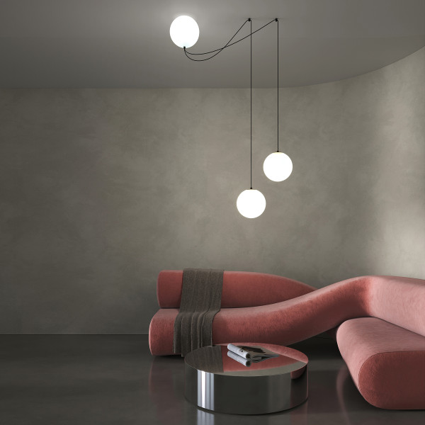 Hanglamp Twins zwart detail van Maytoni - OANN