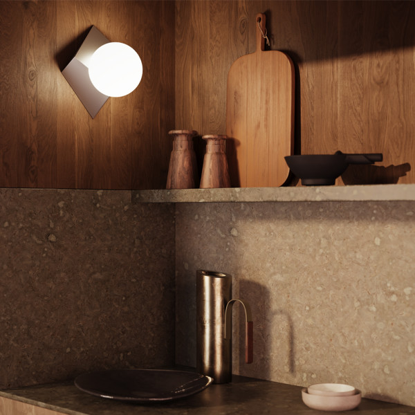Wandlamp Cubeo platinum detail van Maytoni - OANN