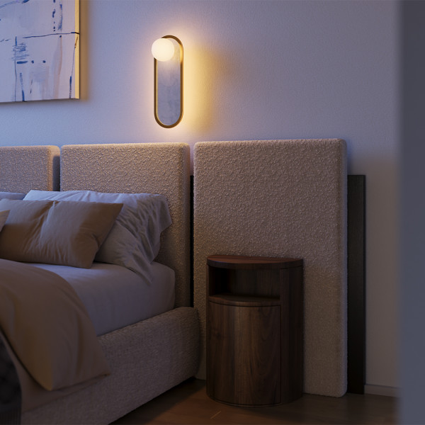 Wandlamp Perlamour messing detail van Maytoni - OANN