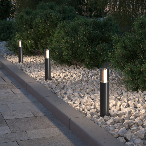 Staande buitenlamp Glide grafiet detail van Maytoni - OANN