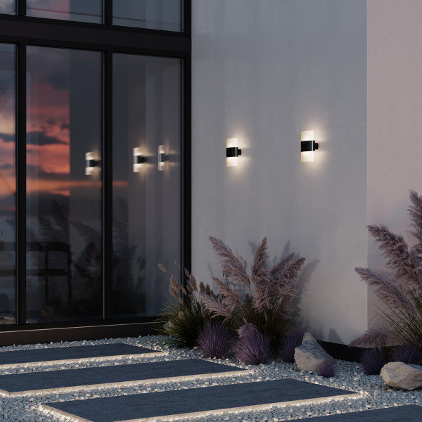 Wandlamp buiten Rom grafiet detail van Maytoni - OANN