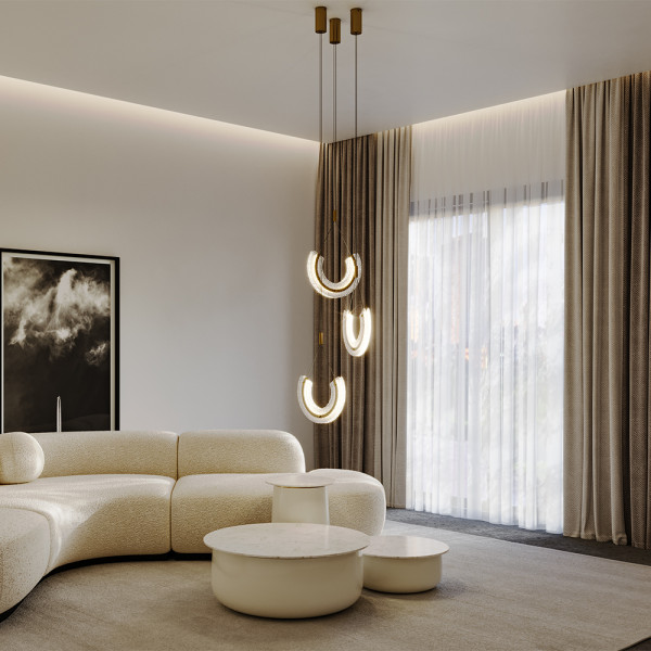 Hanglamp Maya goud detail van Maytoni - OANN