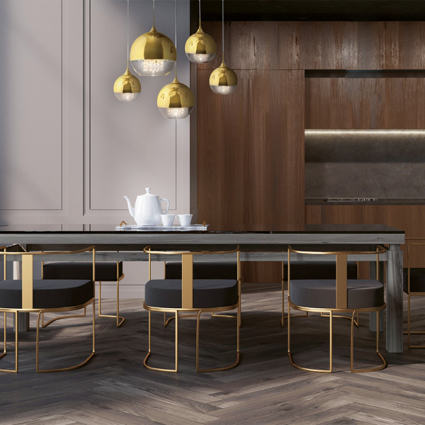 Hanglamp Fermi goud detail van Maytoni - OANN
