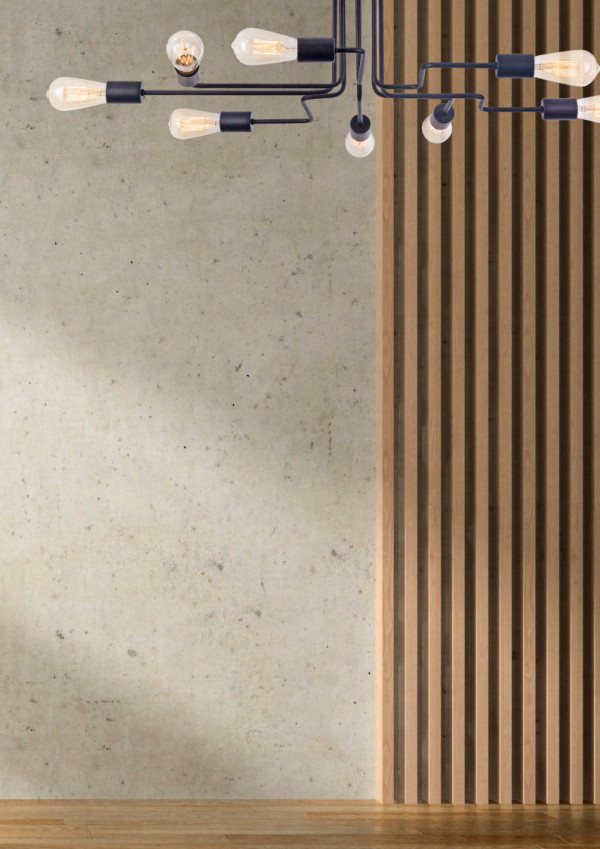 Plafondlamp Gilbert zwart detail van Maytoni - OANN