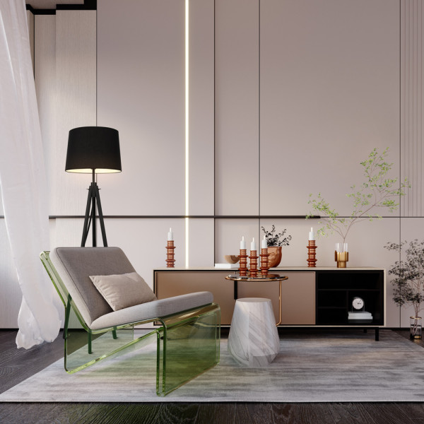 Vloerlamp Calvin zwart detail van Maytoni - OANN