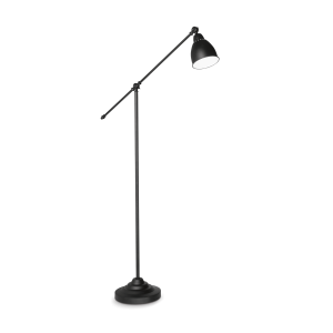 Vloerlamp NEWTON zwart van Ideal Lux - OANN