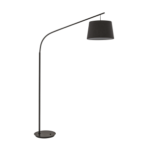 Vloerlamp DADDY zwart van Ideal Lux - OANN