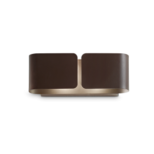 Wandlamp CLIP koffiebruin van Ideal Lux - OANN
