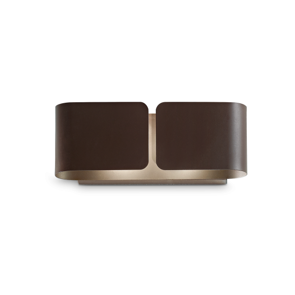 Wandlamp CLIP koffiebruin van Ideal Lux - OANN