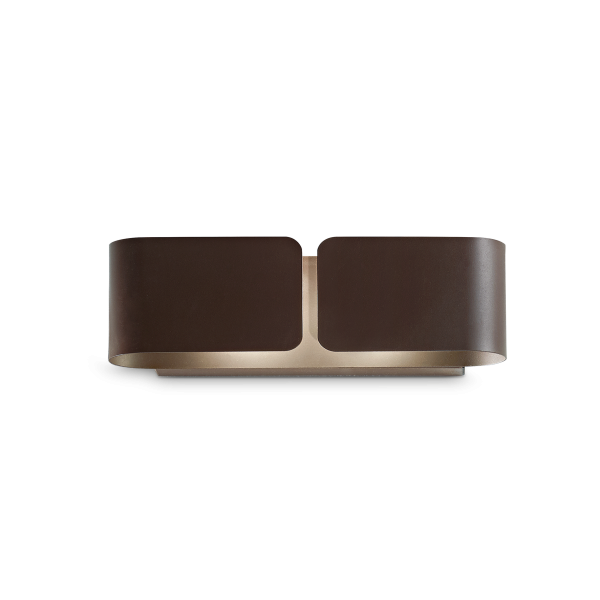 Wandlamp CLIP koffiebruin van Ideal Lux - OANN