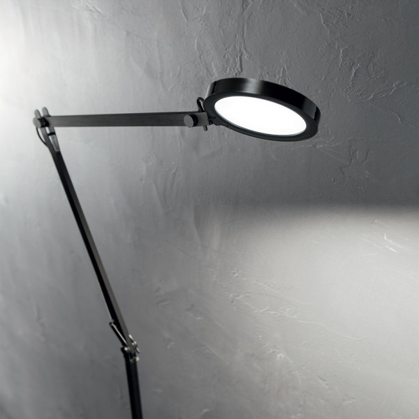 Vloerlamp FUTURA zwart van Ideal Lux sfeerbeeld - OANN