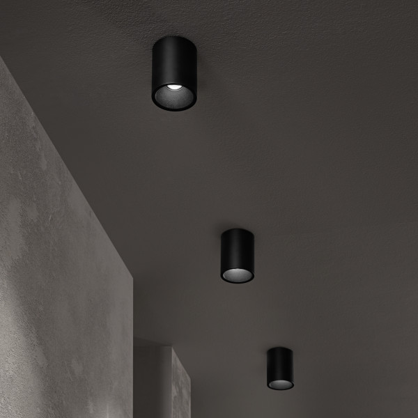 Plafondlamp NITRO zwart van Ideal Lux sfeerbeeld - OANN