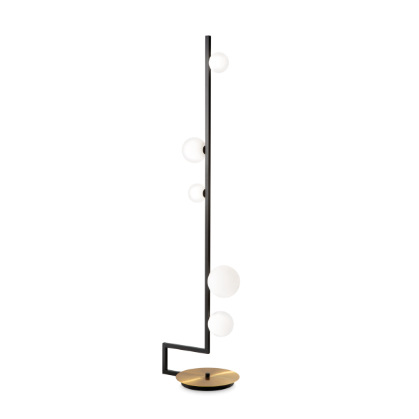 Vloerlamp BIRDS zwart van Ideal Lux - OANN