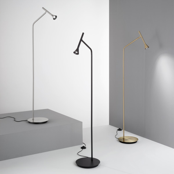 Vloerlamp DIESIS zwart van Ideal Lux sfeerbeeld - OANN