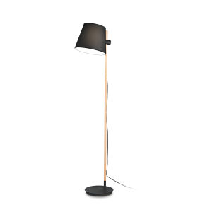 Vloerlamp AXEL zwart van Ideal Lux - OANN