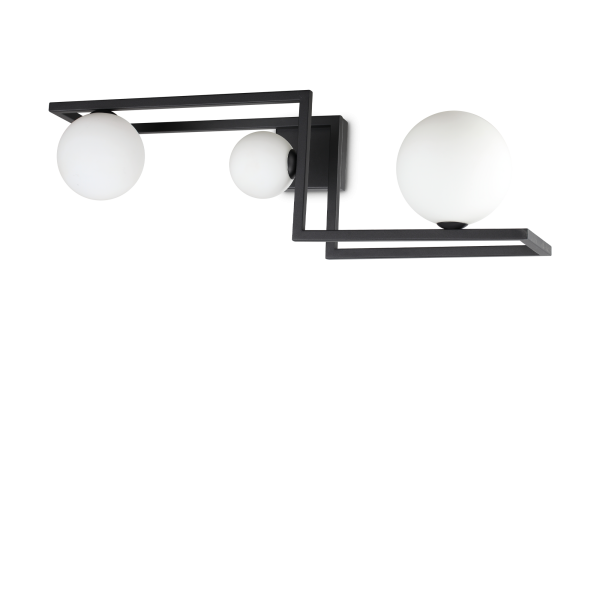Plafondlamp ANGOLO zwart van Ideal Lux - OANN