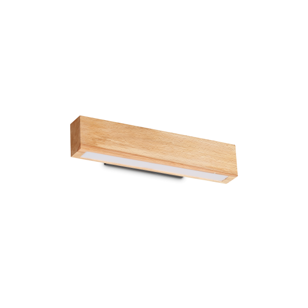 Wandlamp CRAFT walnoot van Ideal Lux - OANN