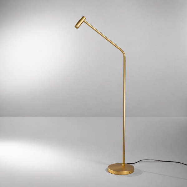Vloerlamp EASY messing van Ideal Lux sfeerbeeld - OANN
