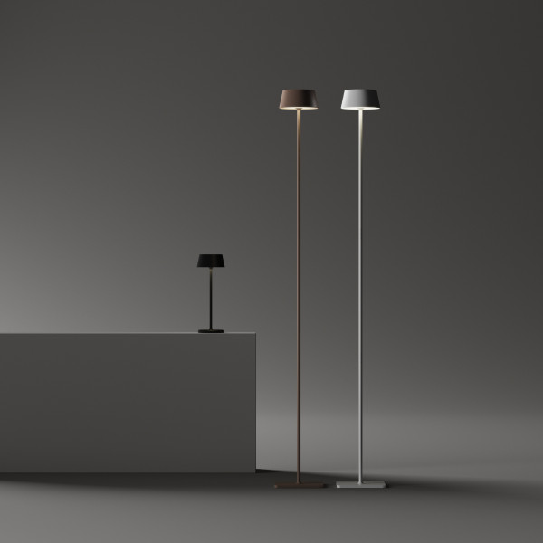 Vloerlamp PURE wit van Ideal Lux sfeerbeeld - OANN